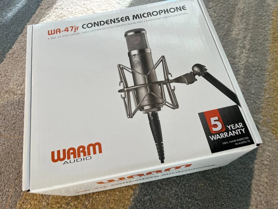 Warm Audio WA-47jr Large Diaphragm Condenser Microphone BRAND NEW! - Image 1 of 1