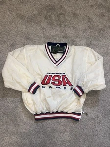 Starter Atlanta 1996 Olympics Pullover Windbreaker Vintage 90s Jacket Size Med - Picture 1 of 10