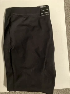 Pantalones de vestir Inc ajustados de pierna central de moda para mujer 22WP Plus tiro medio negros pequeños - Imagen 1 de 7