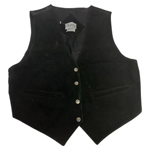 Cheyenns Leather Black Vest Men’s M  - Picture 1 of 4