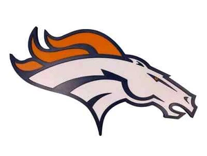 Denver Broncos Logo Sign 3d Printed Wall Decor - Picture 1 of 3