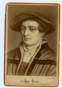 Vintage Cabinet Card Hans Holbein the Younger German painter and printmaker