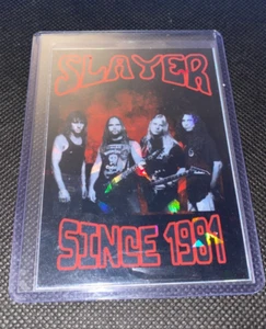 Tarjeta coleccionable personalizada holográfica Slayer Band desde 1981 - ¡Se ve impresionante! - Imagen 1 de 5