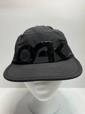 Oakley Womens Mark II 5 Panel Hat Black OAK Logo Adjustable For Custom Fit Cap - Image 1 of 4