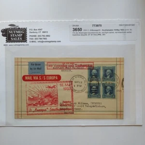 Rare Europa - Southhampton 18 May 1933 Cover, 5c - Picture 1 of 7