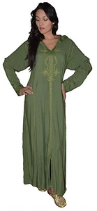 Caftan Kaftan Handmade Djellaba Jellaba Abaya Blouse African Moroccan X-large - Picture 1 of 6