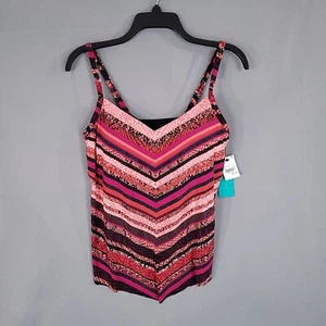 Traje de baño verde aguamarina para mujer Top de baño acolchado multicolor talla S - Imagen 1 de 10