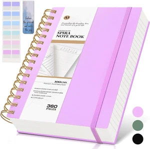 Spiral Notebook Journal ,360 Pages College Ruled Notebooks,Lined Thick Journals - Picture 1 of 12