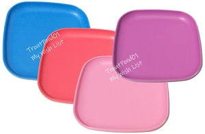 Juego de 4 placas Tupperware de 8 pulgadas cuadradas rosa púrpura azul coral nuevo - Imagen 1 de 3