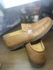 Arnold Palmer Comfort Classics Shoe Slip On Loafer 10 Brown Tan Leather Mens