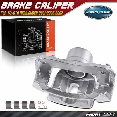 Front Driver Side Brake Caliper w/ Bracket for Toyota Highlander 2001-2007 GAS - Image 1 of 4