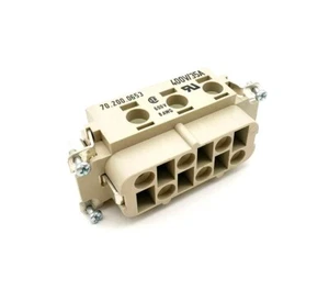 Wieland 70.200.0653, BUCHSENEINSATZ POW BUS 6 6,0 40 AG, 400V/35A, 6-polig - Bild 1 von 1
