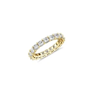 Anillos PAVOI Chapados en Oro 14K con Circonita Cúbica Amor y Apilables 3mm Princesa - Imagen 1 de 5