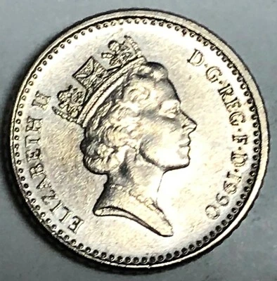 # C7304     GREAT BRITAIN     COIN,    FIVE  PENCE   1990 - Image 1 of 2