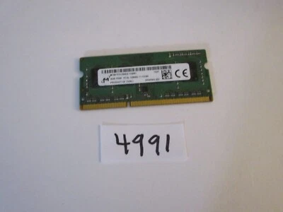 Micron 4Gb 1600Mhz PC3L-12800 low voltage DDR3 SODIMM laptop memory RAM (4991) - Image 1 of 2