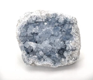 8.46" Beautiful CELESTITE GEODE CELESTINE 16.4 Pounds - Madagascar P701 - Picture 1 of 6