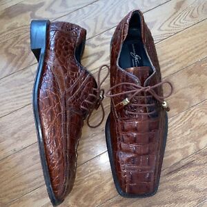 GIORGIO BRUTINI Shoe Men’s Size 12 Dress Alligator Brown Private Collection