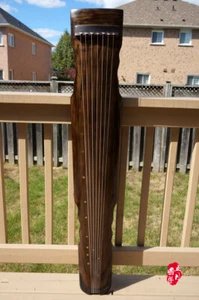 Professional Chinese Aged Fir Guqin 7-stringed Zither Instrument -- 專業古琴(老杉木/連珠) - Picture 1 of 12