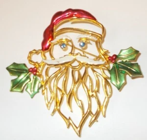 Vintage Weihnachtsmann Pin von JJ (CB25) - Bild 1 von 5