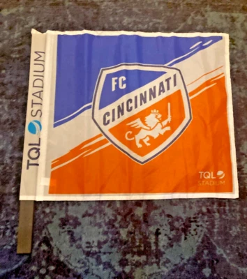 FC Cincinnati flag, x2 flags 24 in by 20 inches - Image 1 of 3