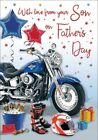 Fathers Day Card   From Your Son   Motorbike   Regal Quality New