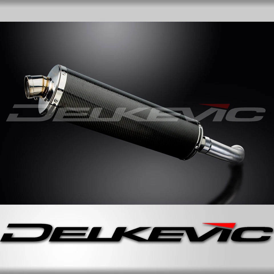 BMW F800 S/ST 2006-2014 Delkevic Slip On 18" Ovalado Carbono Escape Silenciador Kit Foto 1 de 4