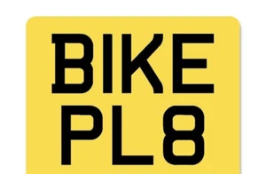 Quality 7x9" 2d printed motorbike quad numberplate...legal or show...free post - Picture 1 of 1
