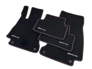 Original AMG Floor Mats Mercedes Benz E Class Black Red Rips CLS W213 Carpet - Picture 1 of 12