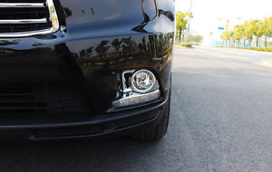 Chrome Front Fog Light Reflector Garnish Cover suitable for Toyota Kluger 14-17