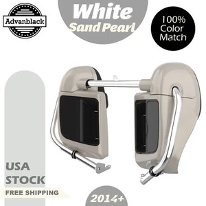 Carenado Advanblack arena blanca perla ventilación inferior se adapta a Harley Davidson 2014+ - Imagen 1 de 8