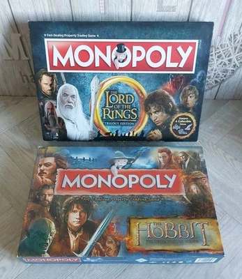 Monopoly Herr der Ringe Trilogie Edition Der Hobbit Smaugs Einöde Bundle - Bild 1 von 4