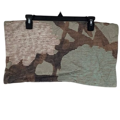 Juego de dos fundas de almohada West Elm 12 pulgadas x 12 pulgadas beige algodón lino P3-14 Foto 1 de 4