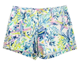 Nuevo con etiquetas Lilly Pulitzer Callahan Stretch Short Resort White Shell Beach 6 - Imagen 1 de 9