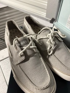 Sperry Men's SeaCycled Bahama Ii Chambray Lace-up Boat Shoes 9 - Picture 1 of 7