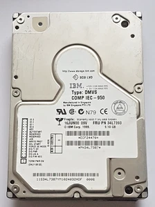 9.1 GB IBM Dmvs 09V Fru Pn 34L7393 10K RPM Ultra SCSI 68pin HDD 3.5 " Hard Drive - Picture 1 of 1