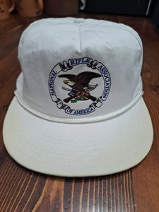Vintage NRA White Logo Strap Back Golf Cap Rope Hat - Picture 1 of 3