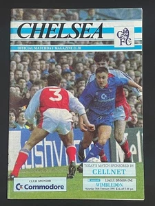 1990/91 CHELSEA V WIMBLEDON 16-02-1991 DIVISION 1 - Picture 1 of 1