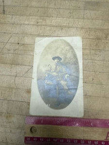 Postal con foto real del soldado de la Primera Guerra Mundial - Imagen 1 de 3