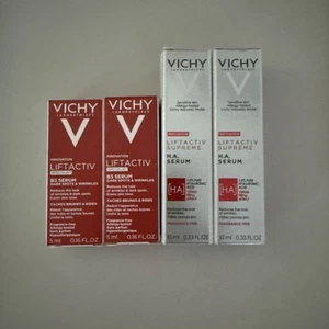 2 X Vichy Liftactiv B3 Serum Dark Spots & Wrinkles 0.16 Oz @ + H.A. Serum NEW - Picture 1 of 2