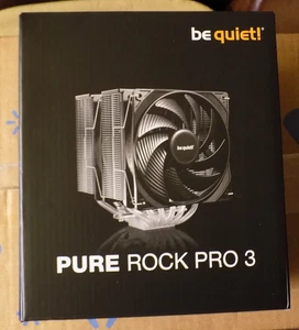 NEW! be quiet! Pure Rock Pro 3 120mm Rifle AMD Intel CPU  Cooler - Picture 1 of 2
