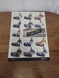 Vintage 2017 Honda Racing  Line Indy Race Car Poster 12"×17" - Picture 1 of 7