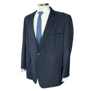 Jos A Bank Blazer Herren 50R Navy 100% Wolle Signatur Gold Zwei Knopf Klassisch - Bild 1 von 19
