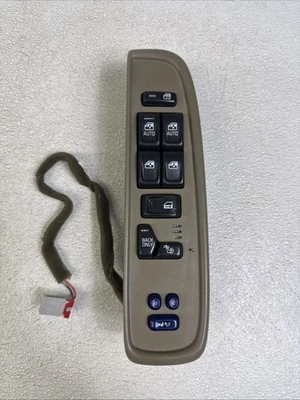 02-05 GMC Envoy Trailblazer Interruptor de ventana principal delantero izquierdo del conductor gris 15091712 Foto 1 de 4