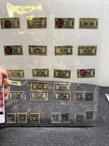 U.S. Carte da gioco BOB usate francobolli entrate interne lotto di 26 - Foto 1 di 13