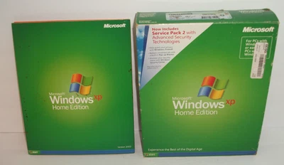 Microsoft Windows XP Home Edition Upgrade Retail Package w/ SP2 Product Key - Image 1 of 3