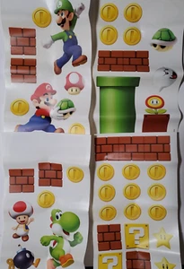 Super Mario Luigi Bros Decals Stickers Wall Decorations Official Nintendo 2014 - Picture 1 of 6