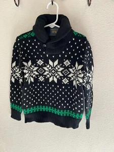 POLO BY RALPH LAUREN - GRÖSSE 6 SCHWARZ/WEISS GRÜN CARDIGAN FÜR JUNGEN - Bild 1 von 2