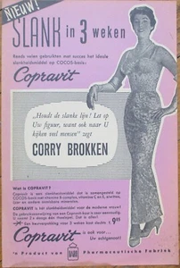 Diät Werbung 1950 Copravit Abnehmen Broschüre, Corry Brokken Endorsement - Bild 1 von 2