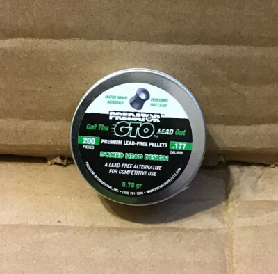 Pistola de aire comprimido Predator GTO Domed .177 Cal 200Ct Foto 1 de 3