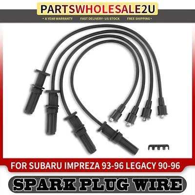 Juego de 4 cables de bujías para Subaru Impreza 1993-1996 Legacy 1990-1996 1,8 L 2,2 L Foto 1 de 4